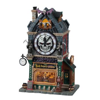 Lemax b.a. freyed clocksmith, b/o led Spooky Town 2022